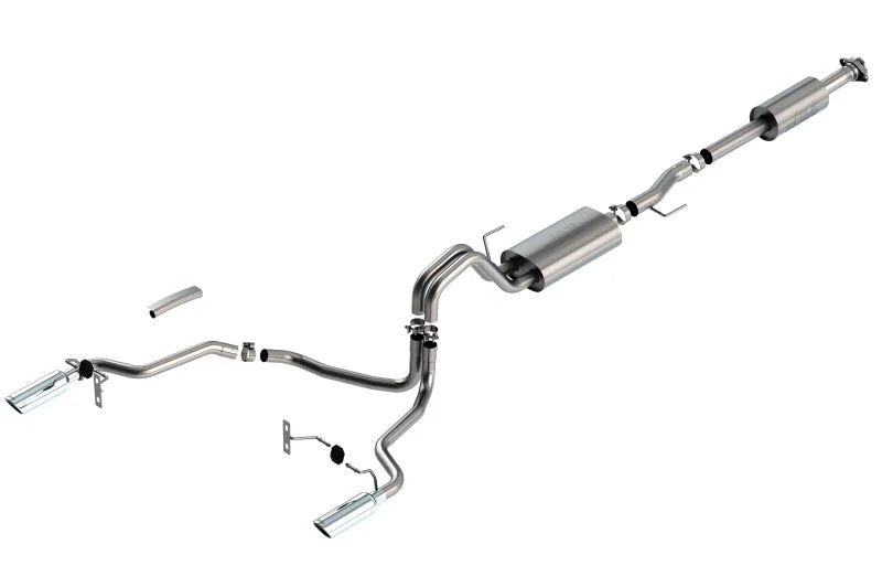 Borla F-150 2021 2.7L/3.5L 4dr CC SB EC STB Lari/King R/Plinum/LTD 3/2.25 SRE CB Touring CHR Tips - Main Product View