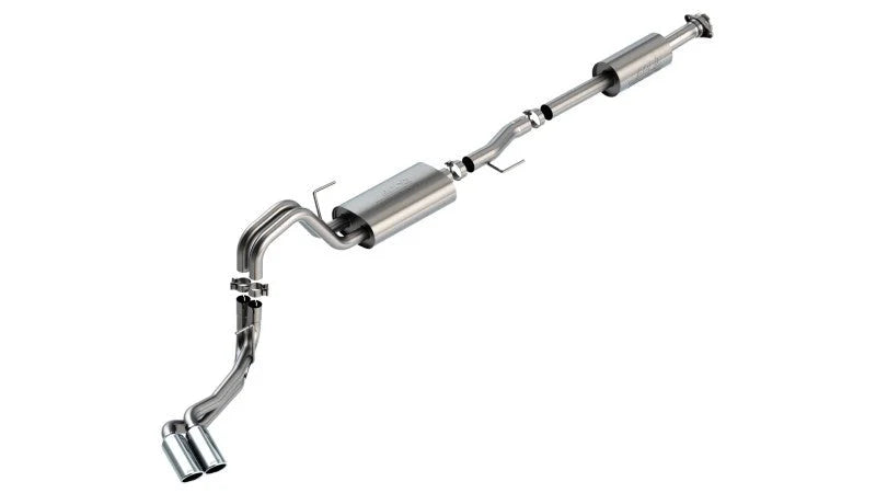 Borla F-150 2021 2.7L/3.5L 4dr CC SB EC STB Lari/King R/Plnum/LTD 3/2.25 DSE CB Touring CHR Tips - Detail View