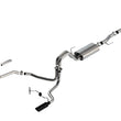 Load image into Gallery viewer, Borla F-150 2021 3.3L CC SB EC STB XL/XLT/Lariat/KR/Plnm/LTD 3/2.25 SRE Cat-Back ATAK Black CHR Tips - Main Product View