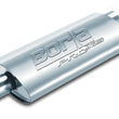 Load image into Gallery viewer, Borla Pro-XS 3in, 2-1/2in, 19in x 9-1/2in x 4in Oval Cen/Dual Turbo XL Muffler - Side View
