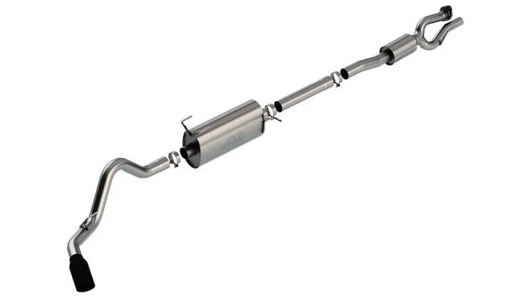 Borla 20-22 F-250/F-350 SUPER DUTY 7.3L V8 AT 2WD / 4WD 4DR WB142 S-TYPE Cat Back S RD RL AC S BLACK - Main Product View