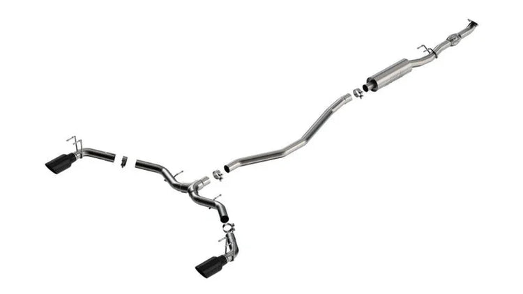 Borla 2023 Integra/22-23 Civic Si 1.5L 4 CYL. MT FWD 4DR 2.50in S-Type Catback Exhaust Black Chrome - Main Product View
