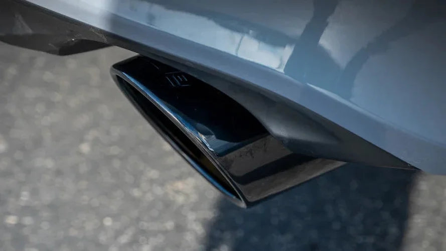 Borla 2023 Integra/22-23 Civic Si 1.5L 4 CYL. MT FWD 4DR 2.50in S-Type Catback Exhaust Black Chrome - Back View
