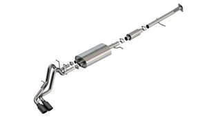 Borla 23-24 Chevrolet Colorado / 23-24 GMC Canyon S-Type Catback Exhaust w/Black Chrome Tips - Main Product View