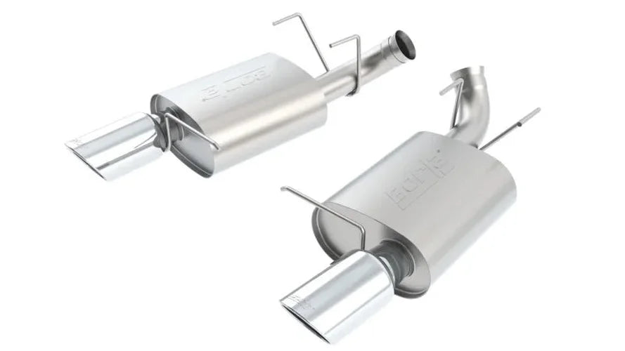 Borla 11-12 Mustang Shelby GT500 2dr 5.4L 8cyl S-Type SS Exhaust (rear section only) - Side View