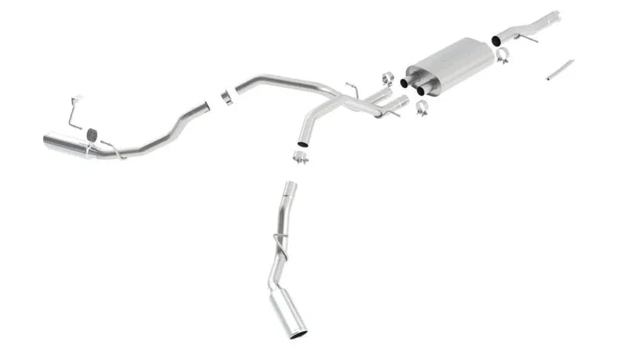 Borla 09-12 Chevrolet Silverado / 09-12 GMC Sierra 1500 WT/SLE/LT 4.8L/5.3L/6.0L SS Catback Exhaust - Side View