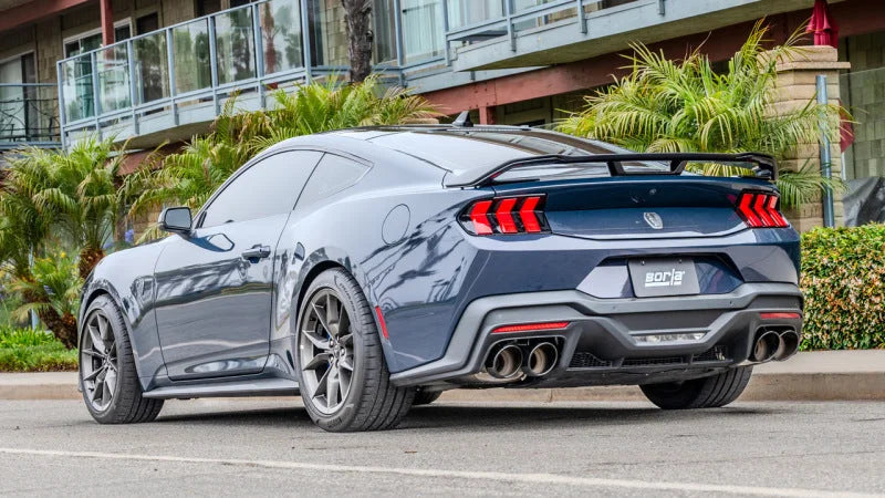 Borla SwitchFire X-Pipe fits 2018-2025 Ford Mustang GT / 2024-2025 Ford Mustang Dark Horse - Side View