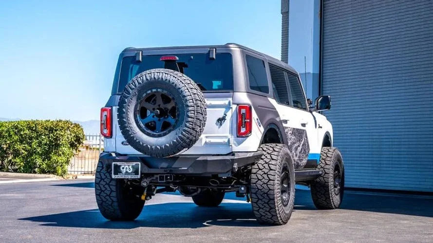 Borla 21-22 Ford Bronco 2.3L 4WD Touring Axle Back Exhaust w/ Black Coated Tips - Detail View