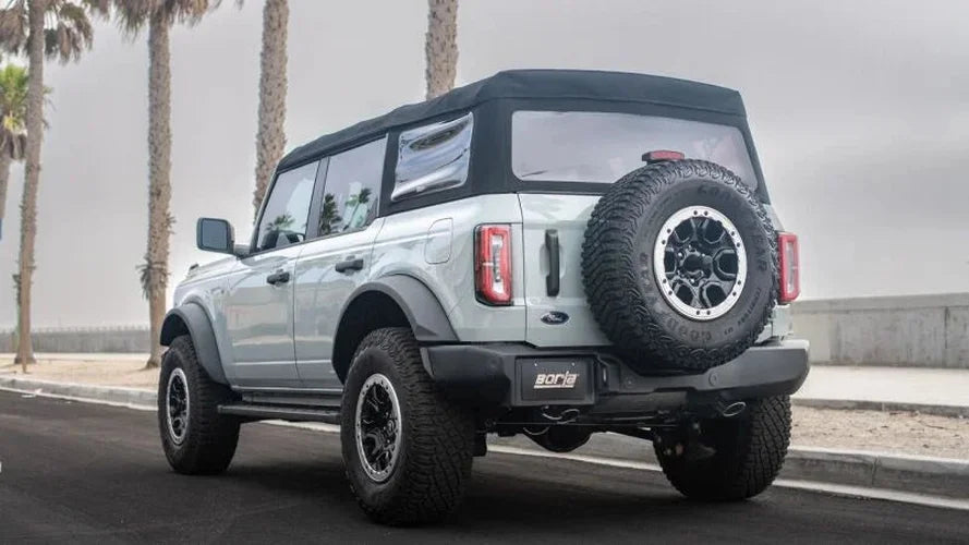 Borla 21-22 Ford Bronco 2.7L V6 4WD Touring Axle Back Exhaust w/ Bright Chrome Tips - Detail View