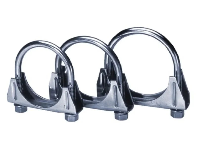 Borla Universal 2-1/2in Stainless Saddle Clamps - Main Product View