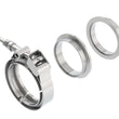 Load image into Gallery viewer, Borla Universal 2.25in Stainless Steel 3pc V-Band Clamp w/ Male and Female Flanges - Main Product View