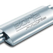 Load image into Gallery viewer, Borla Universal Center/Dual Oval 3in In / 2.5in Out 19in x 4in x 9.5in Notched PRO-XS Muffler - Side View