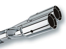 Load image into Gallery viewer, Borla Universal Polished Tip Dual Round Intercooled (inlet 2 1/2in. Outlet 3in) *NO Returns* - Side View