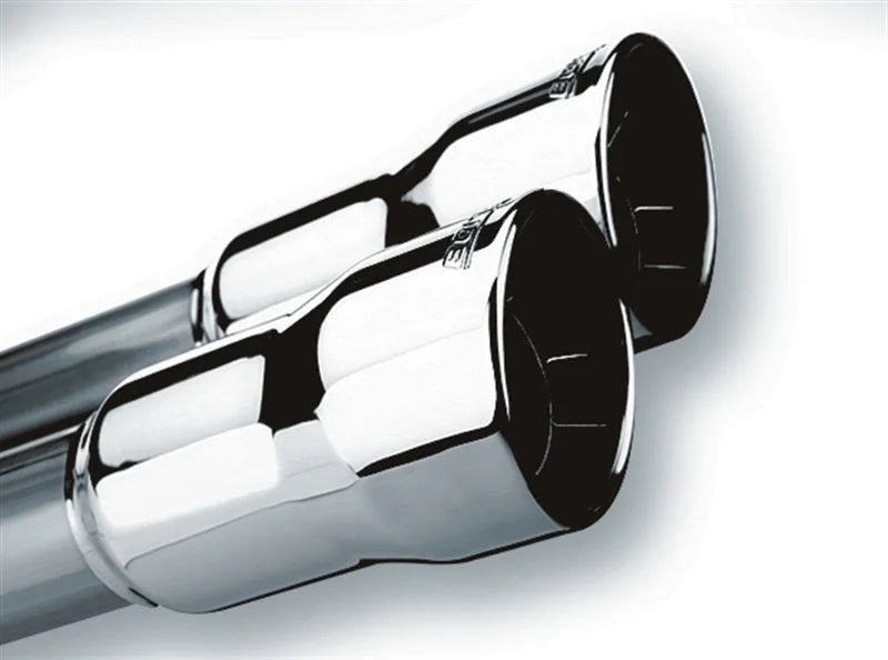Borla Universal Polished Tip Dual Round Rolled Angle-Cut (inlet 2in. Outlet 3in) *NO Returns* - Main Product View