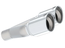 Load image into Gallery viewer, Borla Universal Polished Tip Dual Round Rolled Angle-Cut (inlet 2in. Outlet 3in) *NO Returns* - Side View
