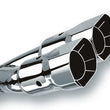 Load image into Gallery viewer, Borla Universal Polished Tip Dual Square Angle-Cut Intercooled (inlet 2 1/2in. Outlet 2 7/8 x 3 3/8i