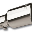 Load image into Gallery viewer, Borla Universal Polished Tip Single Round Rolled Angle-Cut w/Clamp (inlet 2 1/2in. Outlet 4 x 4in) * - Side View
