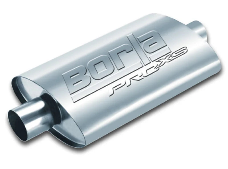 Borla Universal Pro-XS 2.5in Inlet//Outlet Center/Center Muffler - Side View