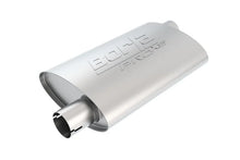 Load image into Gallery viewer, Borla Universal Pro-XS Oval 2in Inlet/Outlet Offset/Offset Notched Muffler - Side View