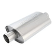 Load image into Gallery viewer, Borla XR-1 Racing Sportsman 2 1/2 inch Outlet / 2 1/2 inch Inlet 12in Case Oval Muffler - Side View