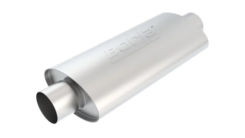 Borla XR-1 Racing Sportsman 3 inch Outlet / 3 inch Inlet Oval Muffler - Side View