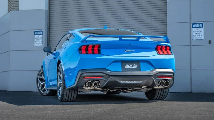 Borla 2024 Ford Mustang GT 5.0L V8 w/ Active Exhaust ATAK Cat-Back Exhaust System - Side View