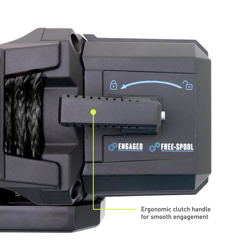 Borne Off-Road 10K Winch - Black Synthetic Rope - Additional View 7