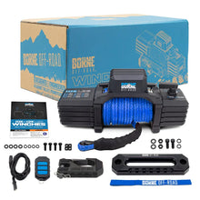 Load image into Gallery viewer, Borne Off-Road 10K Winch - Blue Synthetic Rope - Additional View 10