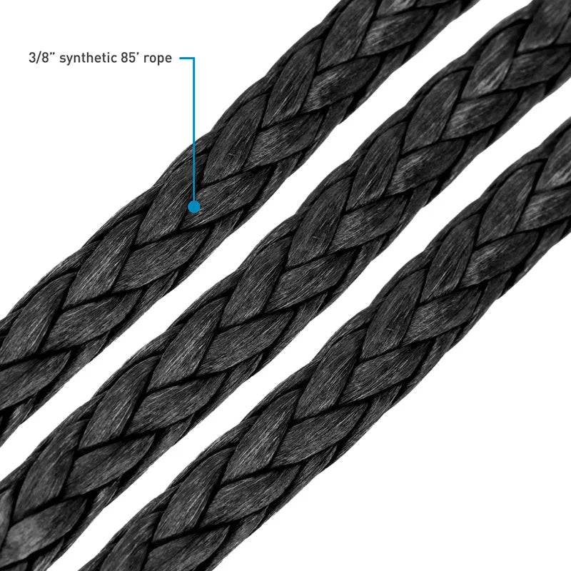 Borne Off-Road 12K Winch - Black Synthetic Rope - Additional View 12