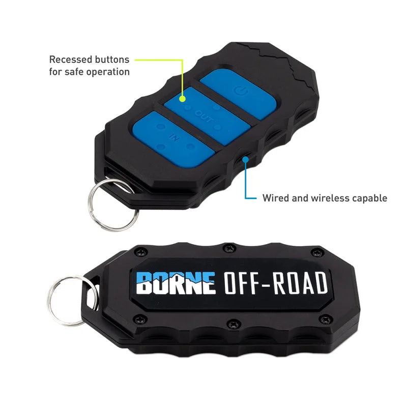 Borne Off-Road 12K Winch - Blue Synthetic Rope - Additional View 10