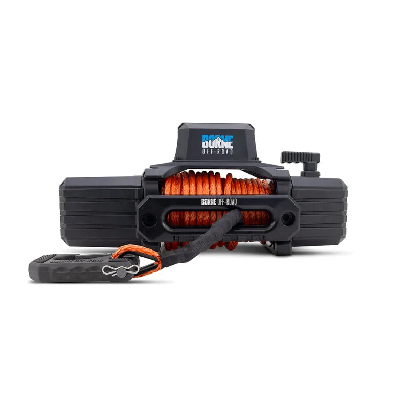 Borne Off-Road 12K Winch - Orange Synthetic Rope - Installation View