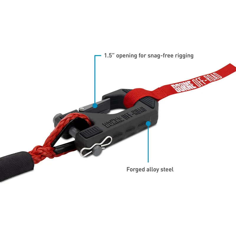 Borne Off-Road 12K Winch - Red Synthetic Rope - Additional View 9