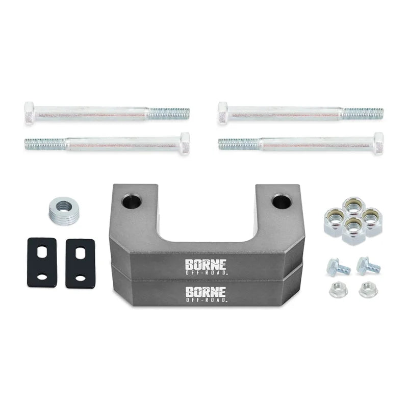 Borne Off-Road 2007+ Chevy/GMC Truck 1500 Leveling Kit Front 2 Inch - Side View
