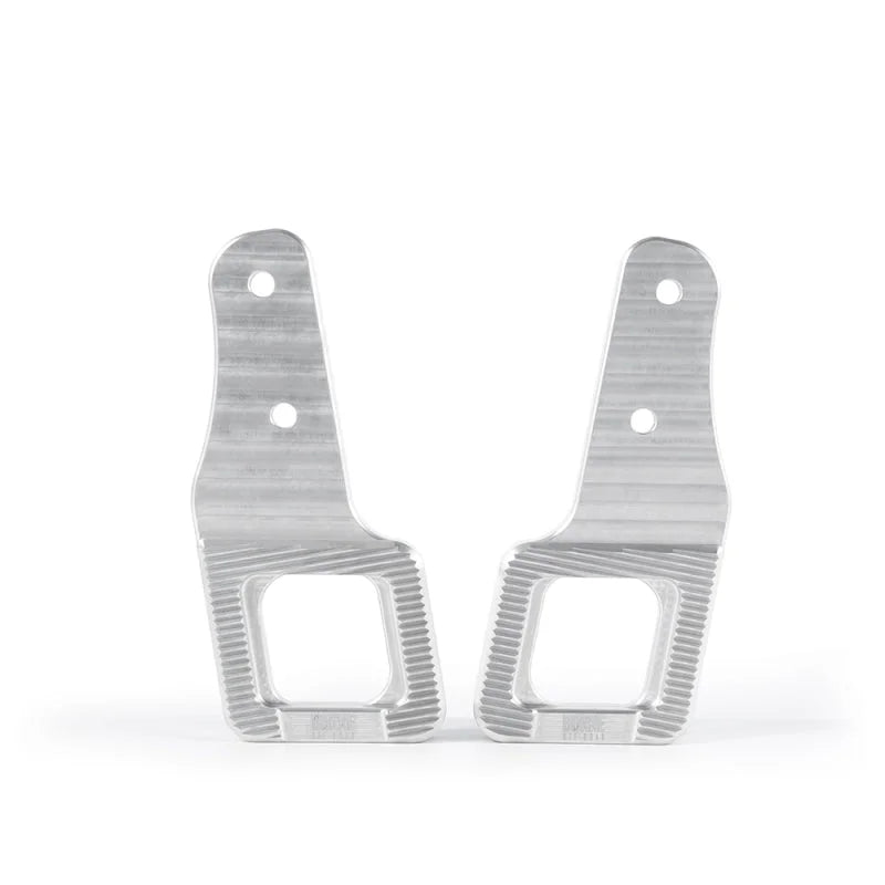 Borne Off-Road 2017+ Ford Raptor / 2009+ Ford F150 Borne Off-Road Billet Tow Hooks - Natural - Back View
