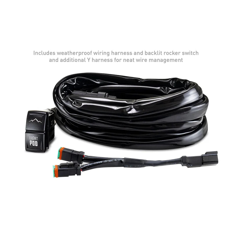 Borne Off-Road 21+ Bronco Light Pods 4pc Ditch 3x3 Flood - Additional View 8