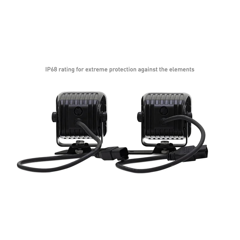 Borne Off-Road 21+ Bronco Light Pods 4pc Ditch 3x3 Flood - Additional View 10