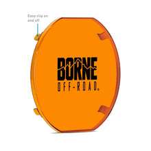Load image into Gallery viewer, Borne Off-Road 7in Round Light Cover Amber - Back View