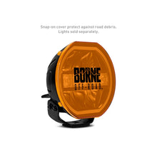 Load image into Gallery viewer, Borne Off-Road 7in Round Light Cover Amber - Installation View