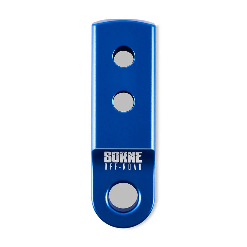 Borne Off-Road CNC Hitch Receiver Shackle 2in Blue - Main Product View