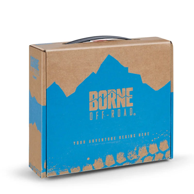 Borne Off-Road Cam Buckle Tie-Down Kit (2-Pack) Blue - Side View