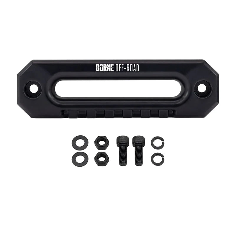 Borne Off-Road Hawse Fairlead - Black - Side View