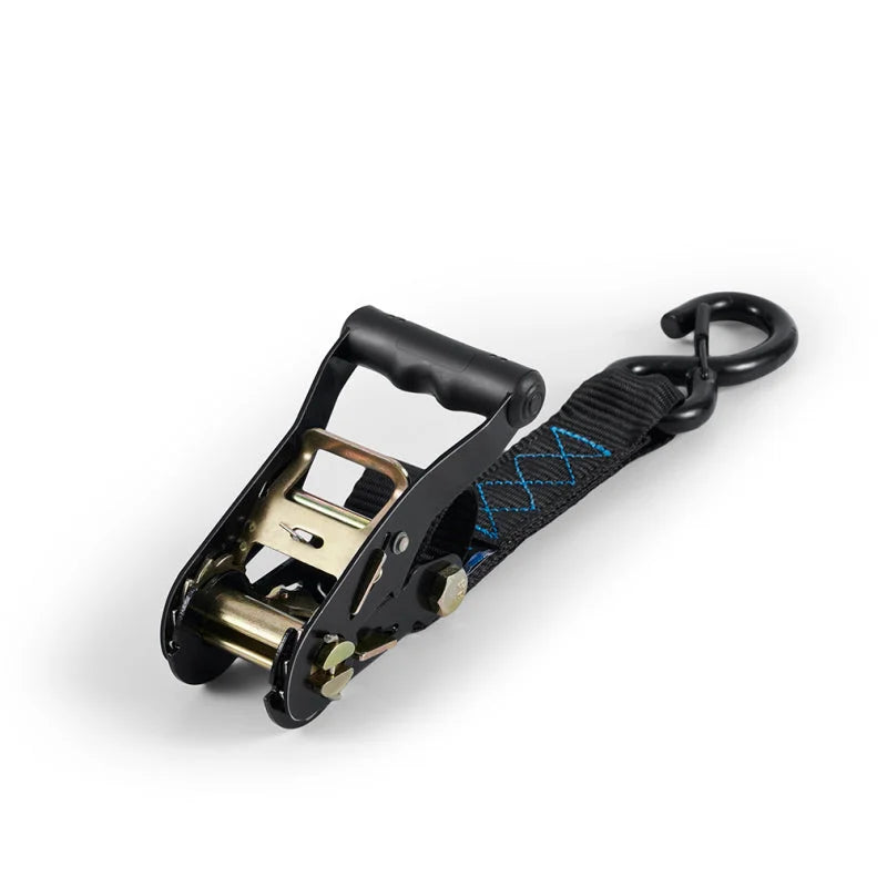 Borne Off-Road Heavy-Duty Ratchet Tie-Down Kit (2-Pack) - Black - Back View