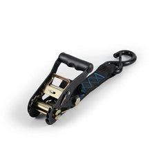 Load image into Gallery viewer, Borne Off-Road Heavy-Duty Ratchet Tie-Down Kit (2-Pack) - Black - Back View