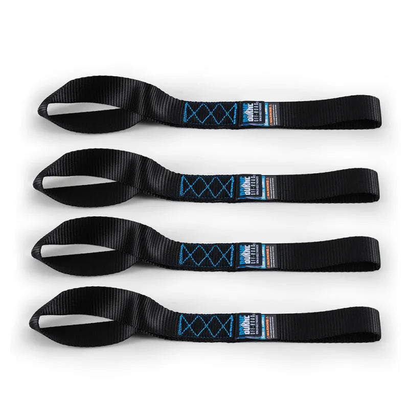 Borne Off-Road Heavy-Duty Ratchet Tie-Down Kit (4-Pack) - Black - Additional View 5