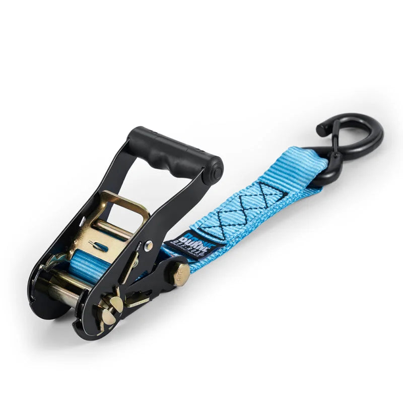 Borne Off-Road Heavy-Duty Ratchet Tie-Down Kit (4-Pack) - Blue - Back View