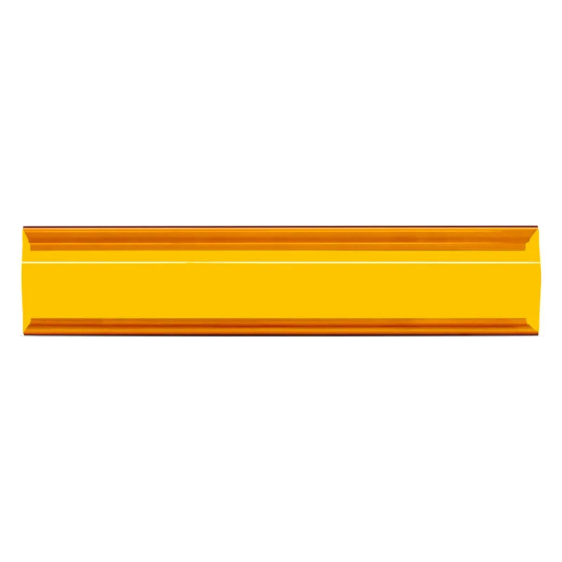 Borne Off-Road Light Bar Cover Single Row 10in Amber - Side View