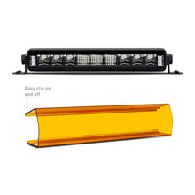 Load image into Gallery viewer, Borne Off-Road Light Bar Cover Single Row 10in Amber - Back View