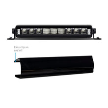 Load image into Gallery viewer, Borne Off-Road Light Bar Cover Single Row 10in Black - Back View
