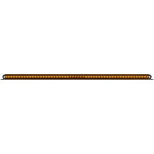 Load image into Gallery viewer, Borne Off-Road Light Bar Cover Single Row 50in Amber - Side View