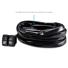 Load image into Gallery viewer, Borne Off-Road Light Bar Wire Harness For 10-20in Bar - Back View
